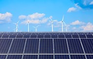 Solar Panels with Wind Trubines